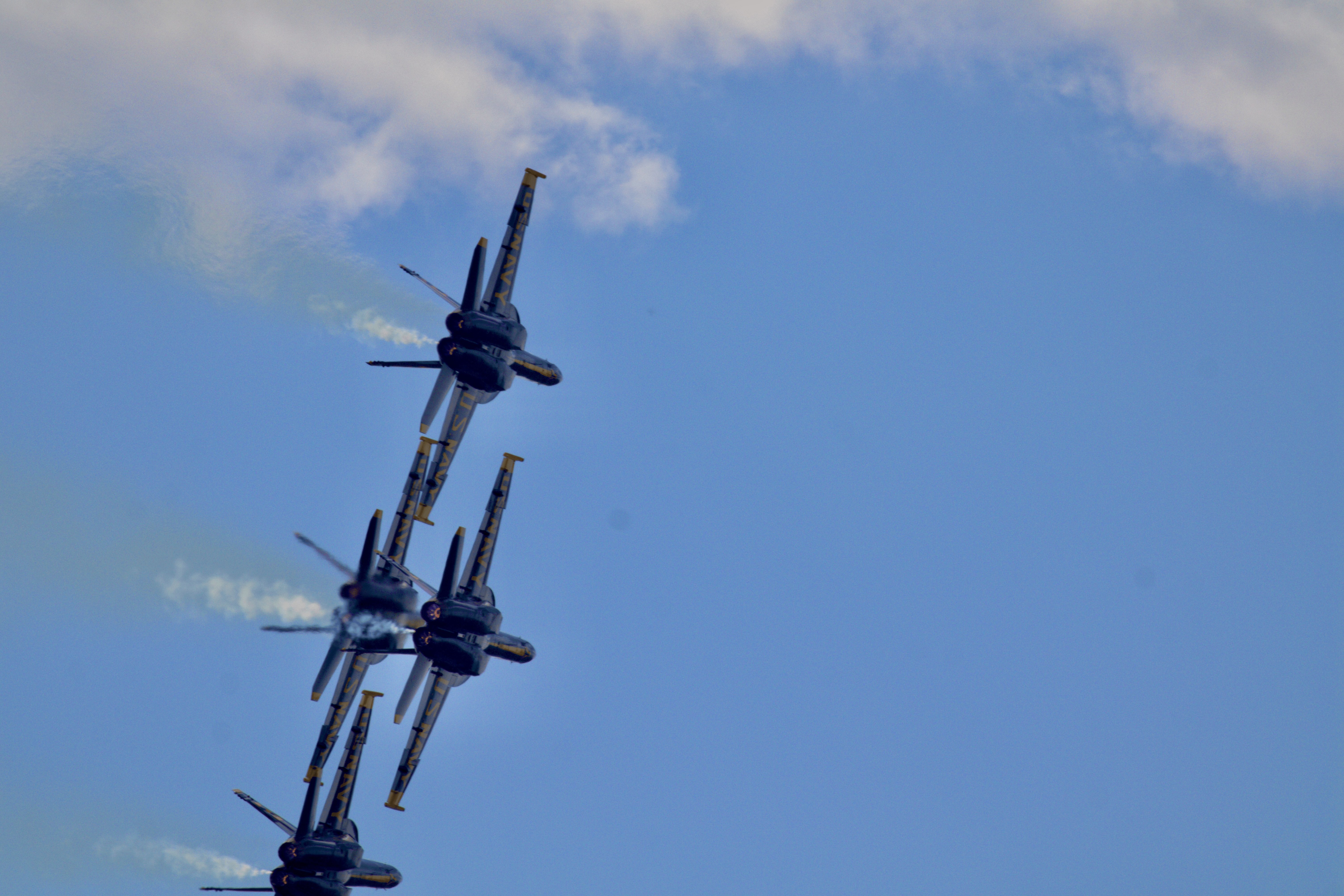 Blue Angels with afterburner